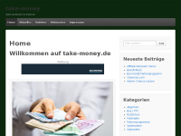 Screenshot des Blogs take-money.de