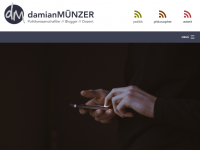 Screenshot des Blogs PolitikBlog von Damian Münzer