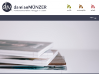 Screenshot des Blogs Arbeitsblog von Damian Münzer