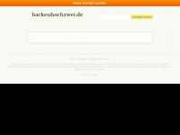 Screenshot des Blogs Backenhochzwei