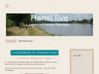Screenshot des Blogs Hansi live