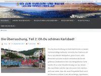 Screenshot des Blogs Bis zum Horizont und weiter