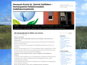 Screenshot des Blogs Dr. Zehnle MediBlog Allgemeinmedizin Homöopathie Reisemedizin