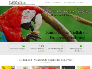 Screenshot des Blogs Papageien Bäckerei