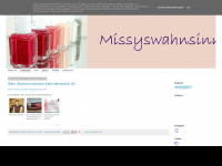 Screenshot des Blogs Missyswahnsinn