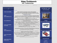 Screenshot des Blogs Tischtennisshop Blog