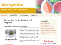 Screenshot des Blogs Dörrgeräte aktuelle Trends und Beratung