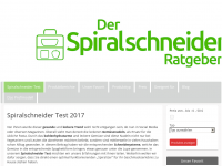 Screenshot des Blogs Spiralschneide Test – Die besten im Test