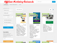 Screenshot des Blogs Affiliate Marketing ist ein Business für jedermann