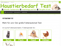 Screenshot des Blogs Futterautomat Test