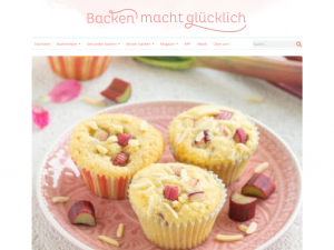 Screenshot des Blogs Backen macht glücklich
