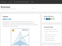 Screenshot des Blogs Birkenland