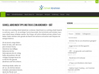 Screenshot des Blogs Schnell Abnehmen