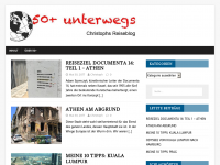 Screenshot des Blogs 50+unterwegs