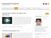 Screenshot des Blogs Smartwatch Vergleich Test