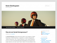 Screenshot des Blogs Sven Donhuysen