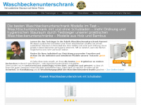 Screenshot des Blogs Waschbeckenunterschrank