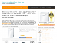 Screenshot des Blogs Einbauspülmaschine