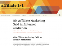 Screenshot des Blogs affiliate1x1