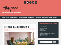 Screenshot des Blogs Ahoipopoi