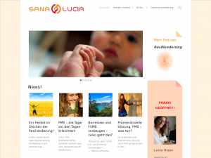 Screenshot des Blogs SanaLucia Natur-Heilpraxis