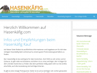 Screenshot des Blogs Hasenkäfig.com