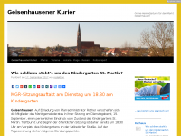 Screenshot des Blogs Geisenhausener Kurier