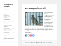 Screenshot des Blogs Wildvogelhilfe Altbayern