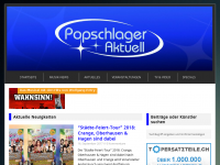 Screenshot des Blogs Popschlager Aktuell