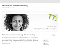 Screenshot des Blogs Medizin & Pflege aus Spanien