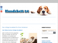 Screenshot des Blogs Hundebett 24