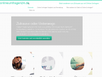 Screenshot des Blogs onlineumfragen24