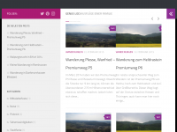 Screenshot des Blogs Ausflüge einer Familie in Thüringen
