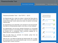 Screenshot des Blogs Fliesenschneider Test Top 5