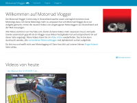Screenshot des Blogs Motorrad Vlogger