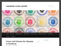 Screenshot des Blogs manhole cover prints