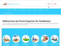 Screenshot des Blogs Sandkasten und Sandmuscheln