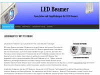 Screenshot des Blogs LED Beamer Ratgeber