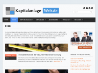 Screenshot des Blogs Kapitalanlage Welt