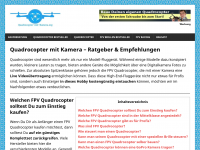 Screenshot des Blogs Quadrocopter-mit-Kamera.org