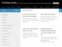 Screenshot des Blogs Gif Bilder Blog