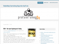 Screenshot des Blogs Sportnahrung und Bodybuilding Blog