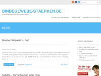 Screenshot des Blogs Bindegewebe stärken