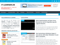 Screenshot des Blogs IT-learner