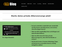 Screenshot des Blogs ETF-Blog