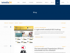 Screenshot des Blogs Online Marketing Blog
