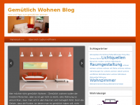 Screenshot des Blogs Gemütlich Wohnen