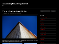 Screenshot des Blogs Never Stop Travelling