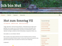 Screenshot des Blogs Ich bin Hut