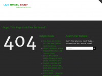 Screenshot des Blogs LIVE TRAVEL ENJOY
